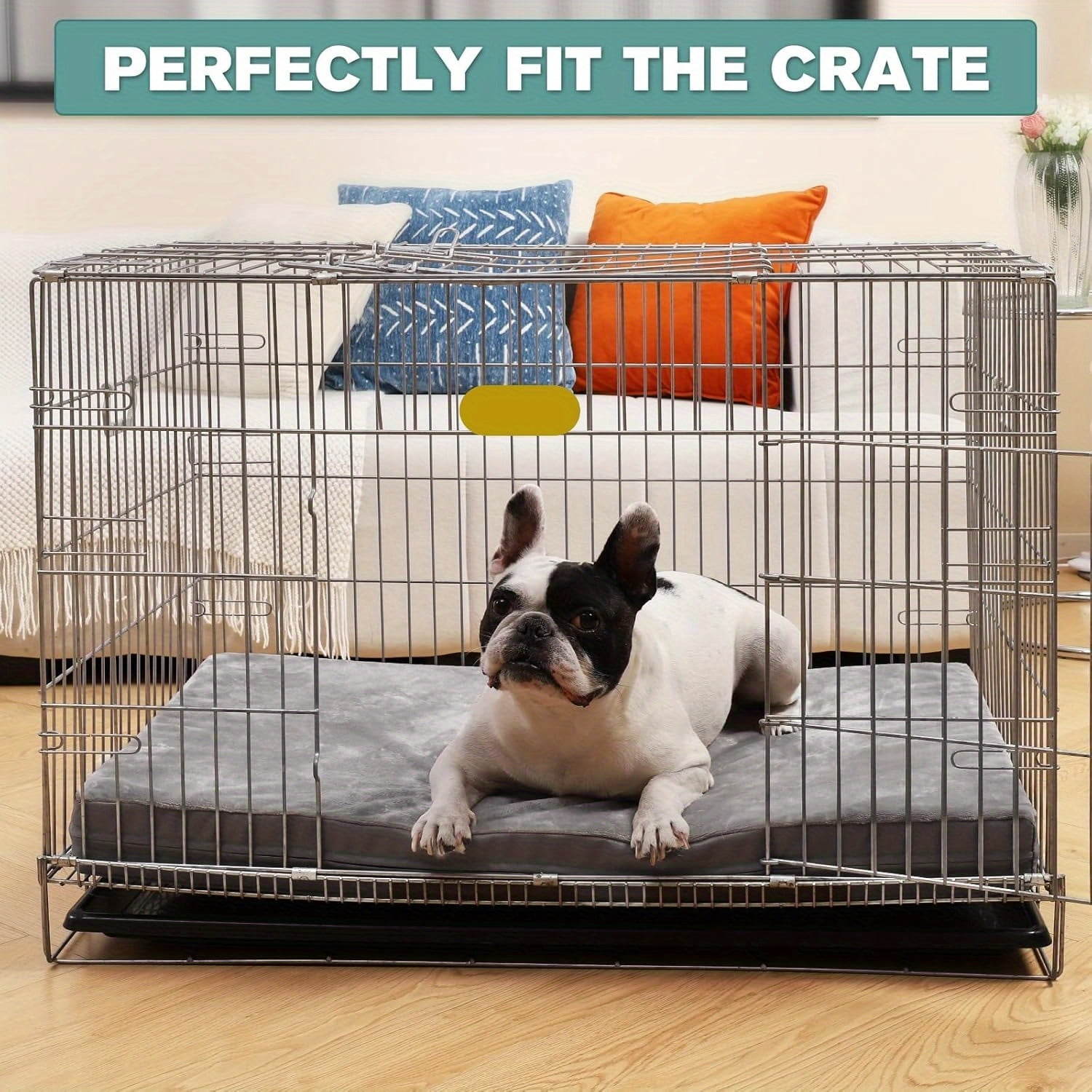 Orthopedic Dog Bed for All Sizes – Removable Washable Cover, Egg Crate Foam Support, Durable Anti-Slip Kennel Pad, Indoor & Outdoor