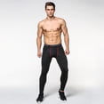 thumbnail image 6 of IWRICH Men's Tight Sportswear Gym Workout Running Leggings Camo Sports Workout Pants 04-Red XL, 6 of 9