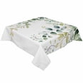 thumbnail image 2 of Sage Green Eucalyptus Tablecloth Square Table Cloth 54x54, Waterproof Tablecloth Outdoor Table Cloth, Pastoral Watercolor Leaf Fruit Washable Table Cover for Kitchen Dining Party, 2 of 8
