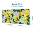 thumbnail image 3 of Pofeuu Lemon Seamless Pattern Oil Painting Effect Print Desk Mat for Keyboard and Mouse，Computer Desk Matt for Desktop，Large Mouse Pad for Desk，Desk Pads on Top of Desks 12x31.5in, 3 of 8
