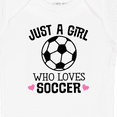 thumbnail image 4 of Inktastic Just a Girl Who Loves Soccer Girls Baby Bodysuit, 4 of 5