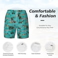 thumbnail image 5 of Lsque Mens Swim Trunks Hawaii Palms Pattern - Bathing Suit Compression Liner - Beach Swim Shorts Swimwear - (S-3XL) - Stretch Quick Dry -Small, 5 of 9