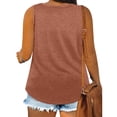 thumbnail image 4 of BUIGTTKLOP Plus Size Tank Tops for Women Plain Sleeveless Shirts Casual V Neck Blouses Loose Fitting Tunic Tops, 4 of 6