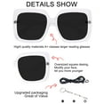 thumbnail image 3 of OCCI CHIARI Bifocal Sunglasses Reading Glasses Women Oversized Sunglass Readers 2.0 UV Protection Outdoor 1.0 1.5 2.0 2.5 3.0 3.5 with Acrylic Lens, 3 of 6