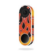 MightySkins NEHEL-Hot Flames Skin for Nest Hello Video Doorbell - Hot Flames