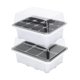 thumbnail image 3 of Jardinera De Plástico Caja De Almacenamiento Caja De Almacenamiento Accesoria de Plantas de exterior 6 agujeros Cola Cajas de macetas suculentas, 3 of 8