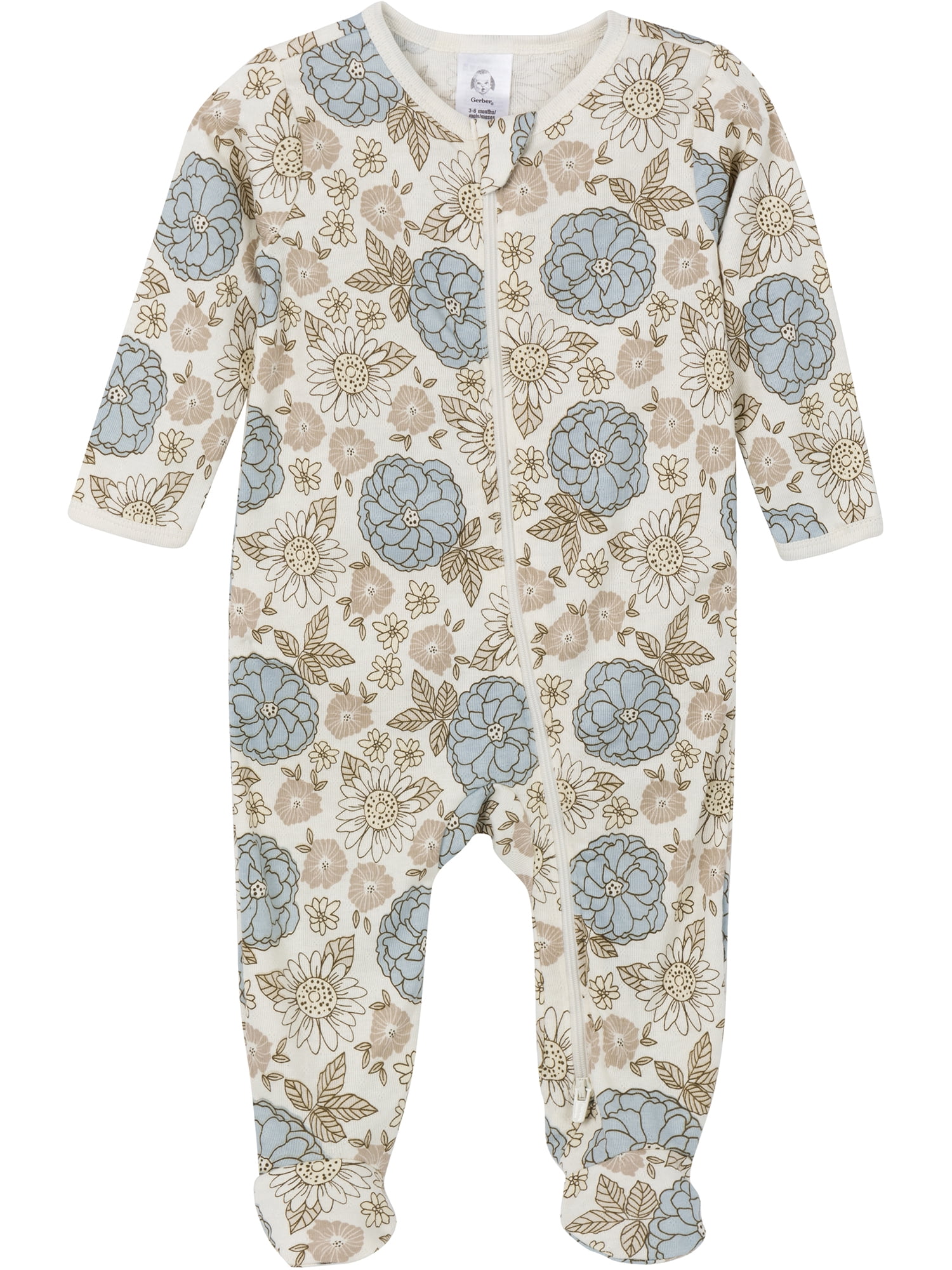Gerber Gender Neutral Sleep ´N Play Footed Pajamas, 2-Pack, Sizes Preemie - 6/9 Months