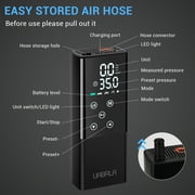 UABRLA UABRLA-cqb Adjustable Noise Level Tire Pump & inflator - Black