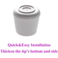 thumbnail image 4 of Chair Leg Tips Caps Non-Slip Rubber Leg Tips 1-1/8” Inner Diameter Chair Leg Floor Protectors Round White, 8 Pack White 1-1/8" -8pack, 4 of 4