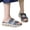 Blue, variant on Women's Backless Platform Sandals Comfortable Orthopedic Walking Shoes Adjustable Strap Summer Slide Beach Sandal Blue Size 6