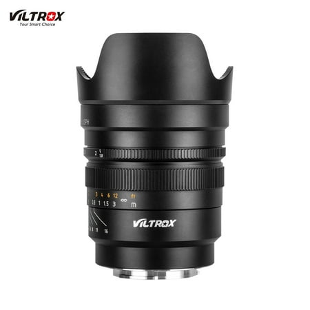 VILTROX Professional Full-frame Wide Angle Lens Prime Lens FE-20mm / F1.8 E-mount MF Manual Focus Large Aperture Camera Lens for Sony E-Mount Cameras Sony A7 Series A6300 A6500 A6000