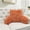 Burnt Orange, variant on Home Soft Things DO-IT-YOURSELF Shaggy Faux Fur Bedrest Pillow, Burnt Orange, 20" x 18" x 17"