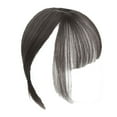 thumbnail image 4 of Gazechimp Bangs Clip Air Bangs Hairpiece Synthetic False Bangs for Party Cosplay Daily Use Black Brown, 4 of 8