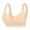 Beige, variant on Sports Bra for Running Women's Fixed Cup Front Buckle Underwear For The Elderly Plus Size Bra Without Underwire Thin Tank Top Bra