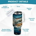 thumbnail image 2 of Simple Modern 30 oz Insulated Stainless Steel Tumbler Double Wall Stainless Steel Tumbler with 2-Way Drinking Whimsical Christmas Scene, 2 of 9