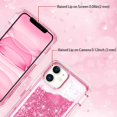 thumbnail image 3 of Entronix iPhone 11 Heavy Duty Glitter Case for Girls Women Liquid Bling Sparkle Shining Glitter Luxury Shockproof Quicksand Soft TPU Cover for iPhone 11 6.1 inch Pink, 3 of 8