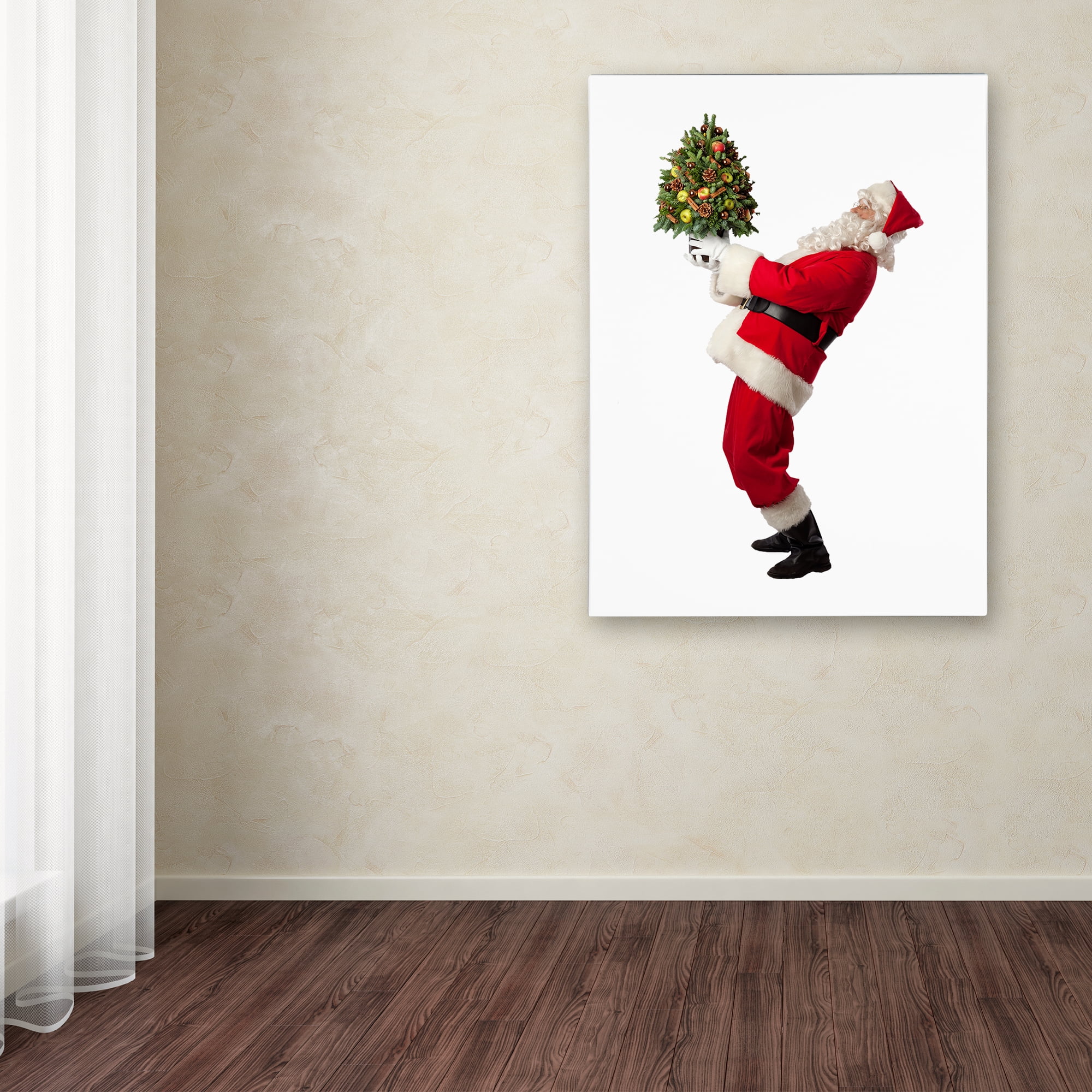 Trademark Fine Art 'Santa-Tree-10067' Canvas Art by Ed Wheeler