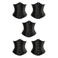 thumbnail image 2 of maskred Femmes Dentelle-Up Corset Shapewear et Confortable Noir L 5Set, 2 of 6