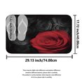 thumbnail image 3 of Kabnic Rideau de Douche Valentin Cœur Rideau de Douche Tapis de Sol Ensemble de Quatre Pièces Séparation Sèche Humide Rideau de Douche Imperméable, 3 of 9
