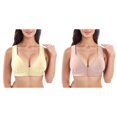 thumbnail image 1 of (2-Pack) Rinsvye Bra Wire Bra Women Bras Wireless Front Closure Solid Women's Lightweight Sports Bras for Women Womens Bras Underwire Small Bra Sports Bra with Padding, 1 of 9