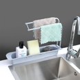 thumbnail image 5 of Telescopic Sink Storage Rack with Comfortable Height, Hygienic Ventilation Drainage Holes for Sink Area, Easy Installation Multipurpose Storage Shelf, Gray Thickened PP Material, 5 of 5