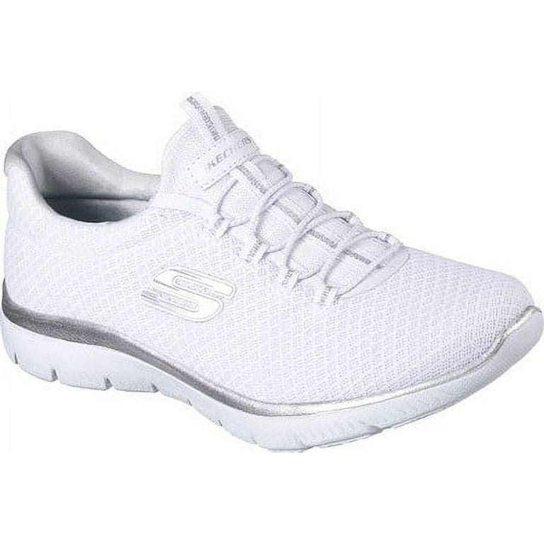 Skechers summits women's shoes clearance white