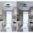 thumbnail image 5 of Lámpara de techo LED moderna, lámpara de techo acrílica de 22W 2550LM, lámpara de techo para comedor, cocina, estudio, luz blanca fría/6500K negro, 5 of 5