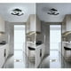 thumbnail image 5 of Lámpara de techo LED moderna, lámpara de techo acrílica de 22W 2550LM, lámpara de techo para comedor, cocina, estudio, luz blanca fría/6500K negro, 5 of 5