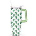 thumbnail image 2 of 40oz Cactus Stainless Steel Flip Straw Tumbler Spill Proof Travel Cup Double Wall Vacuum Insulated Coffee Mug with Top Handle, 2 of 6