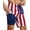 Stripe Navy, variant on 9 Inch Men Swim Trunks 2 in 1 with Compression Breathable Liner Quick Dry Stretch Zipper Pockets Summer Beach Shorts for Cruise Beach Pool Board