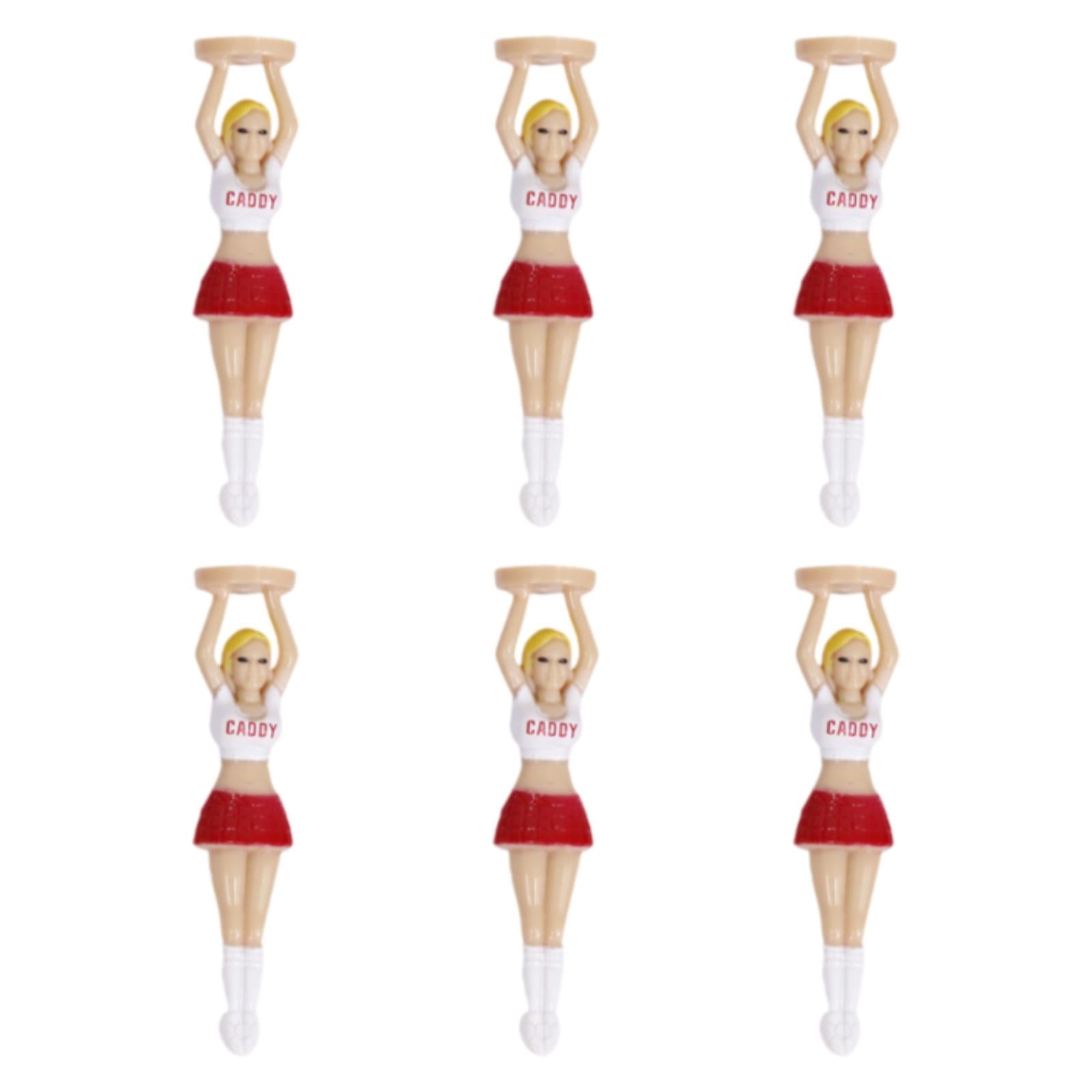 Baoblaze 5x6 Pieces Lady Body Golf Tees Beginners for Driving Range Indoor Outdoor Yard
