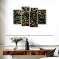 thumbnail image 3 of Elephant Stock Steampunk Mechanical Parts Wall Art - Horizontal Multi Panel Canvas - Living Room Wall Decor - Decor Elements Multi Panel - Blue And Brown Decor - 36" x 22", 3 of 8