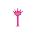 thumbnail image 2 of Eiderdown Decor White 100% Cotton Sateen Hotel stitch Pillow Sham Crown Applique Monogram (I) in Hot Pink - US Standard Size 20" x 26"(2 Pcs) - 400 threadcount, 2 of 4