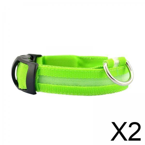 luminoso ,Lazo para el cuello con LED,entrenamiento luminoso ajustable,Lazo para el cuello iluminado con luz encendida,Perro intermitente que en la oscuridad,Suministros para perros