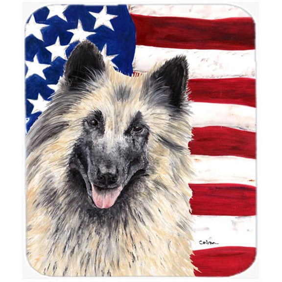 Carolines Treasures Usa American Flag With Belgian Tervuren Mouse Pad