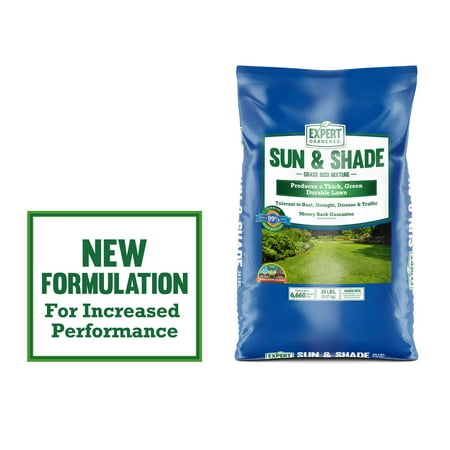 - Expert Gardener Sun & Shade Grass Seed Southern Mix; 20 Pounds