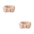 thumbnail image 4 of Qarigey Banda para el cabello de cara Coral Fleece Diadema Accesorios de peinado Beige Type2 NO2, 4 of 6