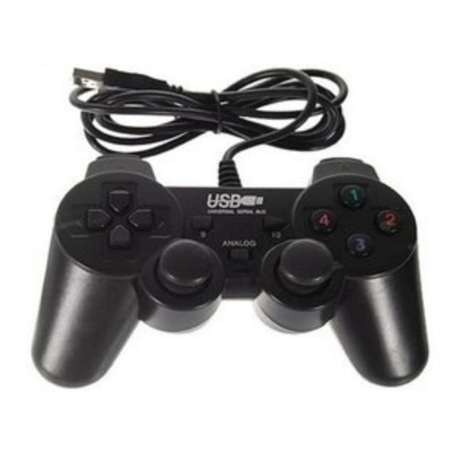 Control con cable USB tipo joystick para PC con Dualshock
