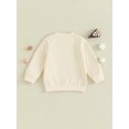 thumbnail image 4 of LMLYSoH Kids Baby Sweatshirt Thanksgiving Letter Print Long Sleeve Pullovers Autumn Tops for Toddler Cute Fall Clothes, 4 of 9