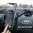 thumbnail image 2 of CAROOTU Sucker Car Phone Holder Mount Stand GPS Telefon Mobile Cell Support For, 2 of 5