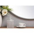 thumbnail image 4 of Home Decorative Metal Frame Round Mirror With Decorative Hook 32" Grey, 4 of 6