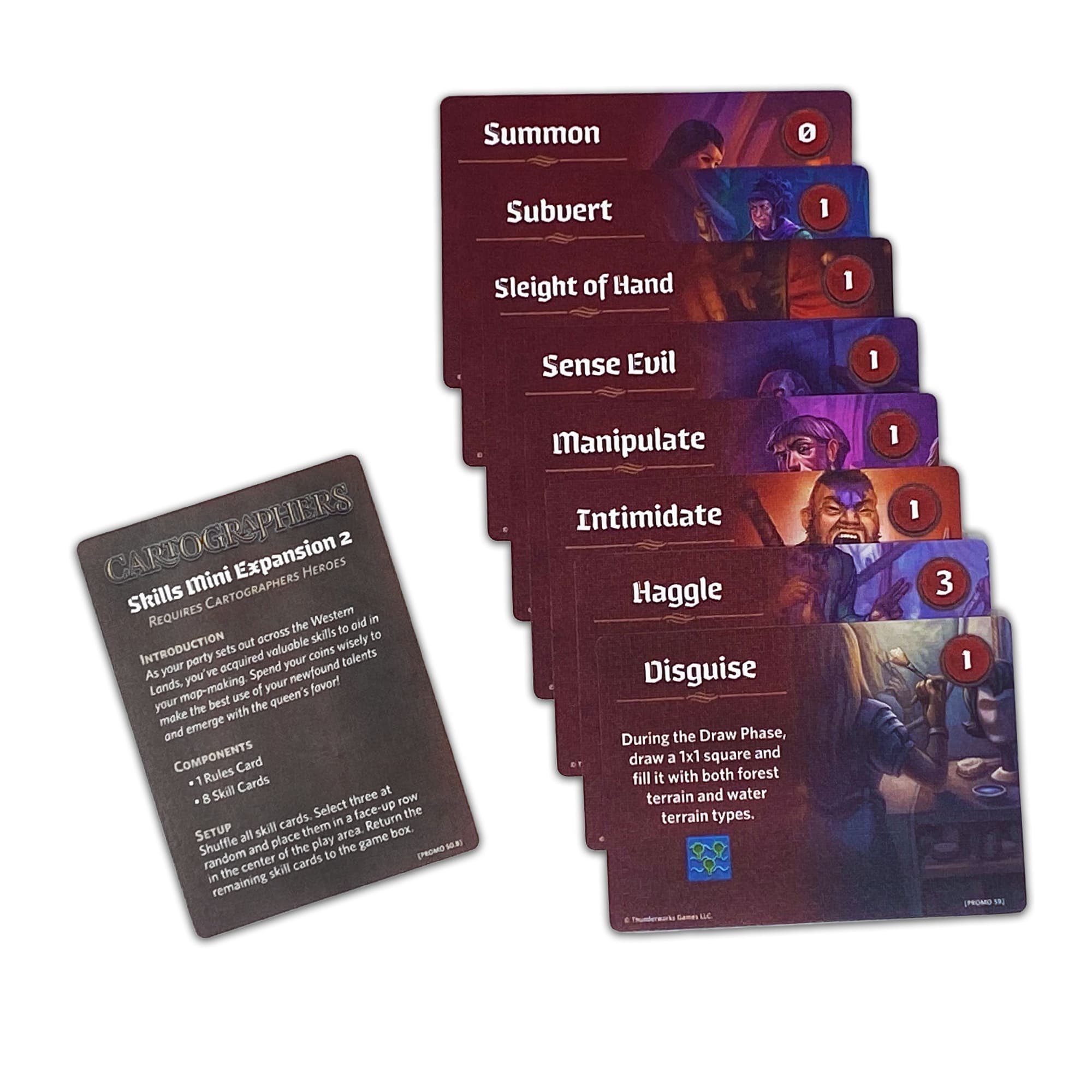 Cartographers Skills 2 Mini-Expansion with 8 New Skill Cards
