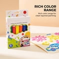 thumbnail image 6 of Magic Popcorns Pens 3D Puffy Drawing Kit, Bubble Art Markers for Crafts | Magic Popcorns Pens, Create Raised 3D Puffy With Bubble Pens, Includes 6 Vibrant Colors, Dries With Fun Texture, 6 of 10