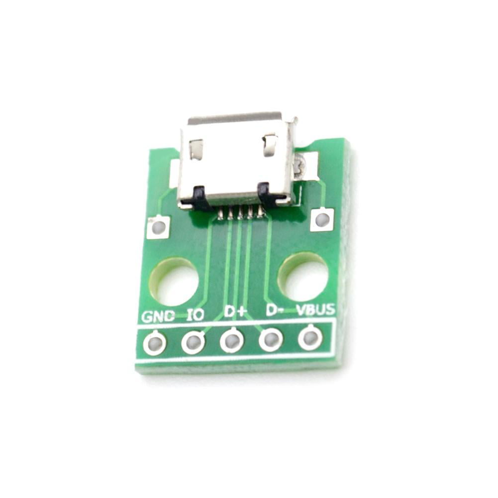 10/20PCS MICRO USB To DIP Adapter 5pin Female Connector Pcb Converter DIY Kit 