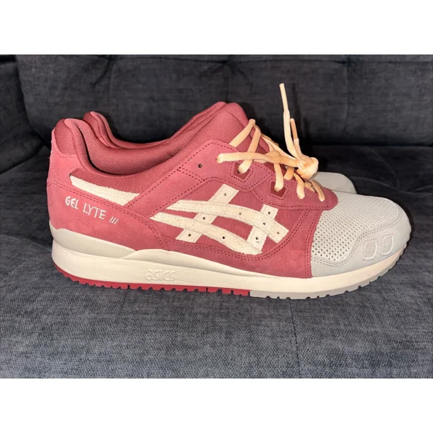 Asics Gel-Lyte III OG Wood Crepe/Burnt Red Shoes Mens Size 11.5 1203A345-201