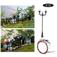thumbnail image 1 of 10 Uds 1:100 Mini farolas lámpara de jardín en miniatura decoración accesorio de adorno Blanco cálido CUTICAT Luces de los ferrocarriles del tren, 1 of 8