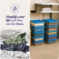 thumbnail image 6 of Homz Snaplock 6 Qt Stackable Plastic Storage Container & Lid, Blue(10 Pack), 6 of 9