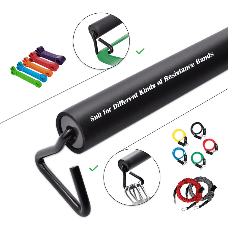 Prebene Resistance Band Bar Portable Weightlifting Training Suit for Home Exercise