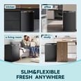 thumbnail image 2 of Simzlife 3.0 Cu.ft Upright Freezer, Mini Refrigerator Compact Design,Reversible Door,Black, 2 of 9