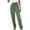 Army Green, variant on Diufon Lounge Pants for Women Elastic Waist Drawstring Pants Solid Color Trousers with Pockets
